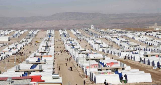 کەمپێکی ئاوارەکان لە هەرێمی کوردستان. وێنە: حکومەتی هەرێمی کوردستان