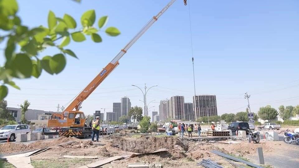 کێشەی پەنگخواردنەوەی ئاوی شەقامی هەولێر - شەقڵاوە چارەسەر دەکرێت