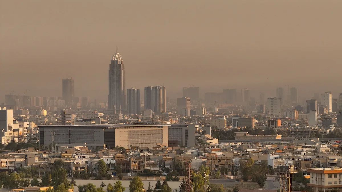 دیمەنێک لە ئاسمانی هەولێر