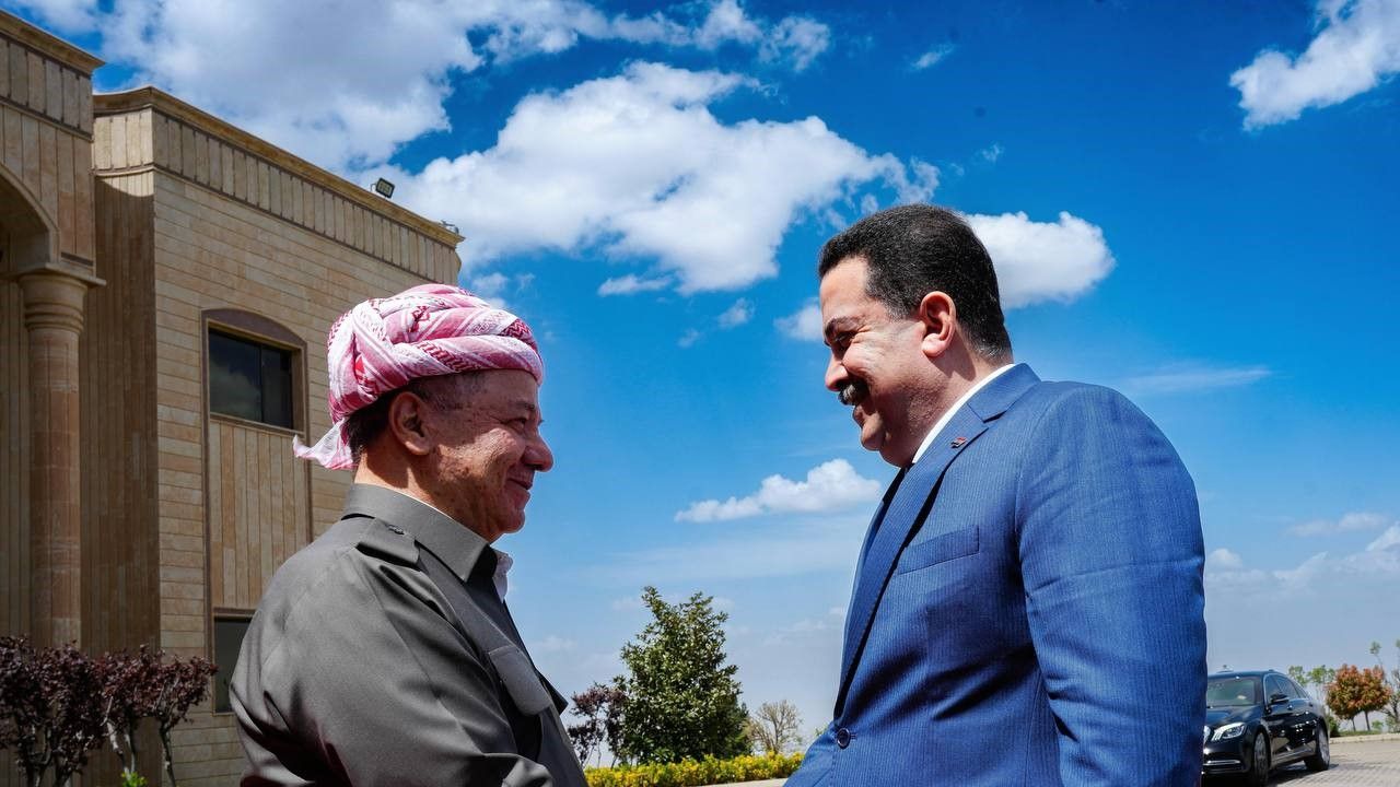 ناوەڕۆکی کۆبوونەوەکەی سەرۆک بارزانی و سوودانی